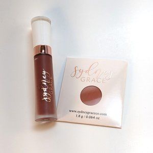 Sydney Grace Lip Cream Eyeshadow Faith Footprints Warm Neutral Glossy Matte Set